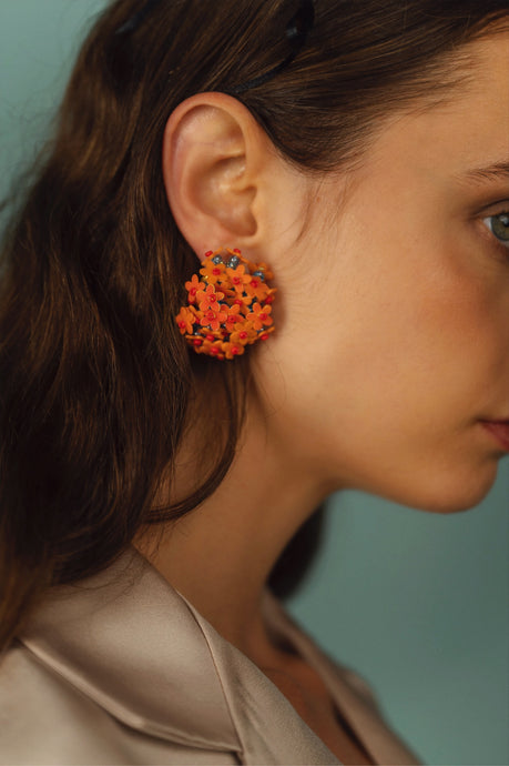 Flower Statement Earrings